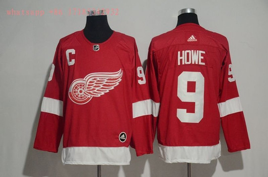 Detroit Red Wings Gordie Howe #9 2020 Nhl Red Jersey Jersey