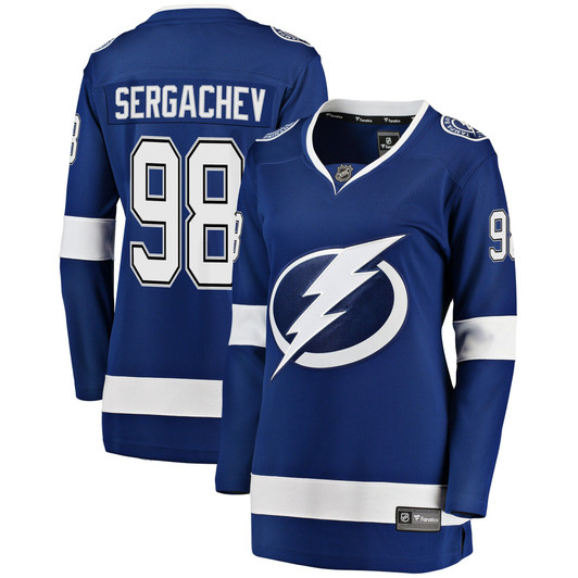 Women'S Fanatics Branded Tampa Bay Lightning Blue Mikhail Sergachev Breakaway Player Jersey