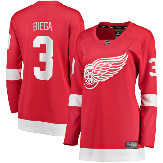Women'S Fanatics Branded Alex Biega Red Detroit Red Wings Home Breakaway Jersey