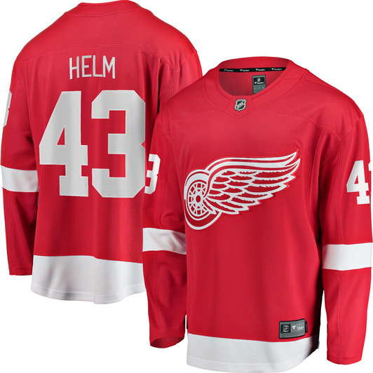 Men'S Fanatics Branded Darren Helm Red Detroit Red Wings Breakaway Player Jersey