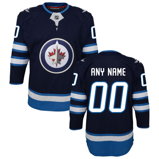 Winnipeg Jets  Home Premier Custom Jersey - Navy