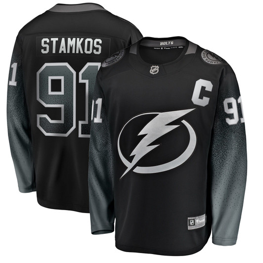 Men'S Fanatics Branded Steven Stamkos Black Tampa Bay Lightning Alternate Breakaway Player Jersey