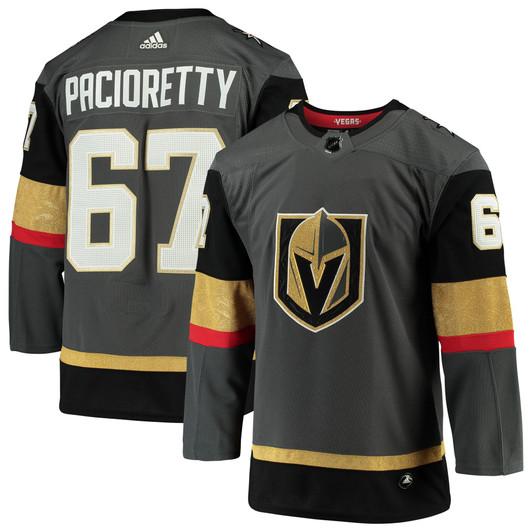 Men'S Adidas Max Pacioretty Gray Vegas Golden Knights Home  Player Jersey