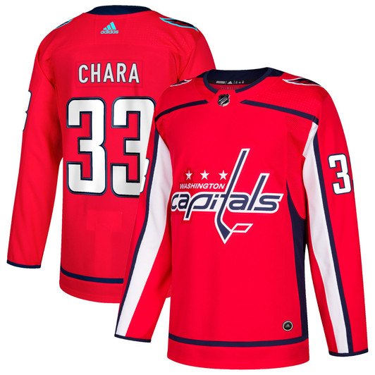 Men'S Adidas Zdeno Chara Red Washington Capitals Home  Player Jersey