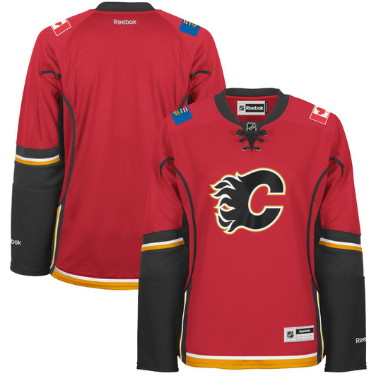 Women'S Reebok Red Calgary Flames Premier Home Jersey