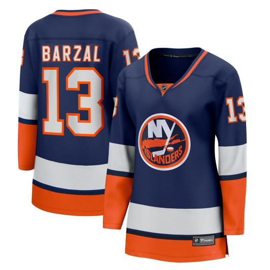 Women'S Fanatics Branded Mathew Barzal Orange New York Islanders 2020/21  Breakaway Player Jersey