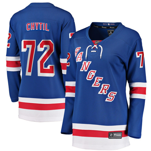 Filip Chytil New York Rangers Fanatics Branded Women'S Home Breakaway Player Jersey - Blue