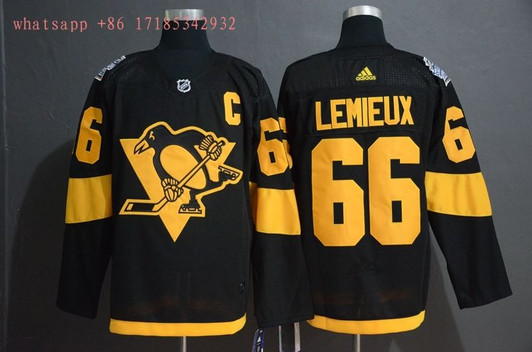 Pittsburgh Penguins Mario Lemieux #66 2020 Nhl Black Jersey