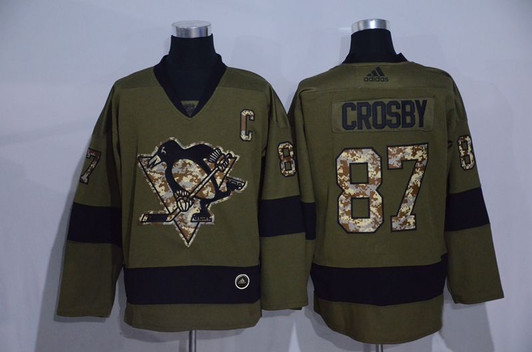 Pittsburgh Penguins Sidney Crosby 87 2021 Stadium Series Camo Jersey