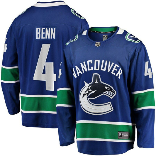 Jordie Benn Vancouver Canucks Fanatics Branded Breakaway Team Color Player Jersey - Blue