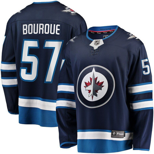 Gabriel Bourque Winnipeg Jets Fanatics Branded Home Breakaway Player Jersey - Navy