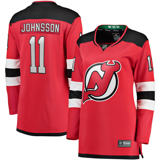 Women'S Fanatics Branded Andreas Johnsson Red New Jersey Devils Breakaway Player Jersey