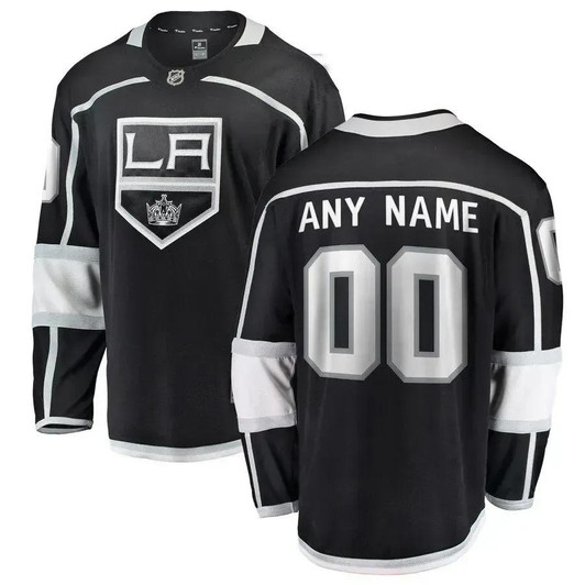 Los Angeles Kings Home Breakaway Custom Nhl Jersey - Black