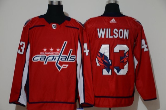 Washington Capitals Tom Wilson Nhl 2020 Red Jersey Jersey
