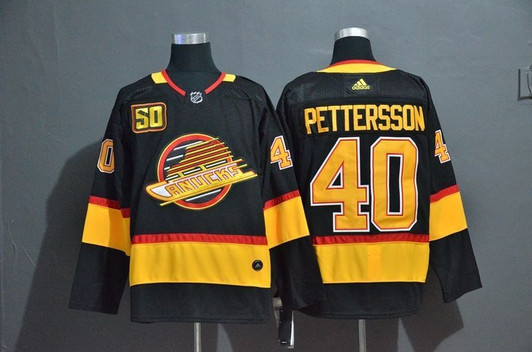 Vancouver Canucks Elias Pettersson Nhl 2020 Black Jersey Jersey