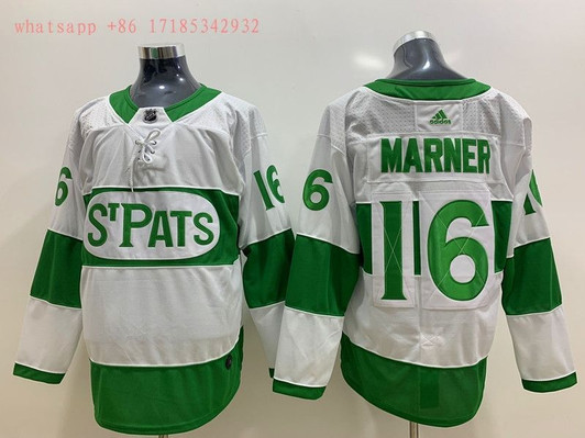 Toronto Maple Leafs Mitchell Marner #16 2020 Nhl White & Green Jersey Jersey