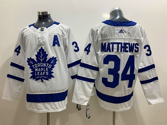 Toronto Maple Leafs Auston Matthews #34 2020 Nhl White Jersey Jersey