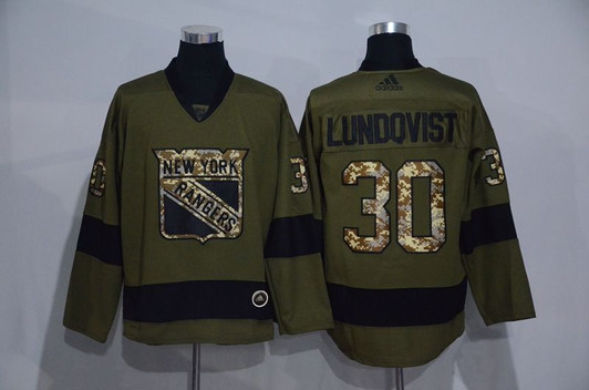 New York Rangers Henrik Lundqvist Nhl 2020 Camo Jersey Jersey