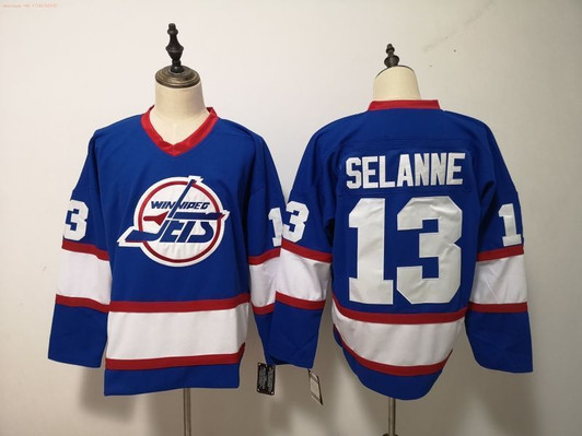 Winnipeg Jets Teemu Selï¿½Nne #13 2020 Nhl Blue Jersey Jersey