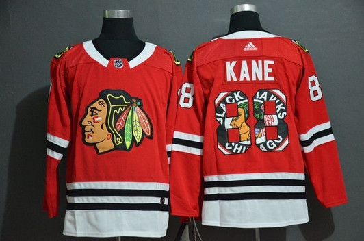 Chicago Blackhawks Patrick Kane #88 Nhl 2020 Red Jersey Jersey