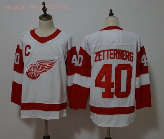 Detroit Red Wings Henrik Zetterberg #40 2020 Nhl White Jersey Jersey