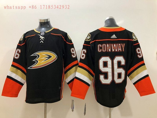 Anaheim Ducks Charlie Conway #96 Nhl 2020 Black/Orange Jersey Jersey