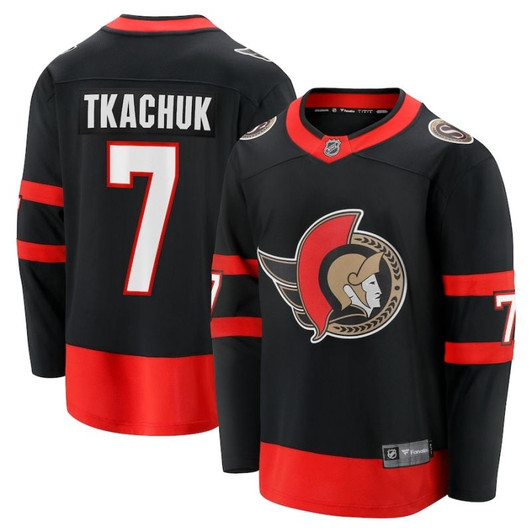 Ottawa Senators Brady Tkachuk Nhl 2020 Black Jersey