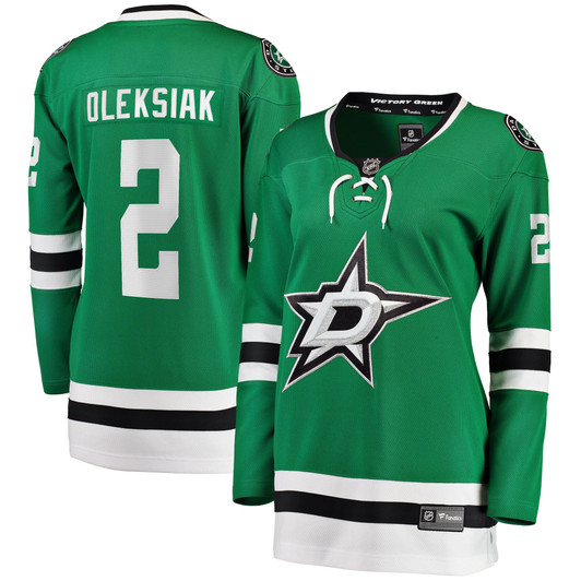 Women'S Fanatics Branded Jamie Oleksiak Kelly Green Dallas Stars Home Breakaway Player Jersey