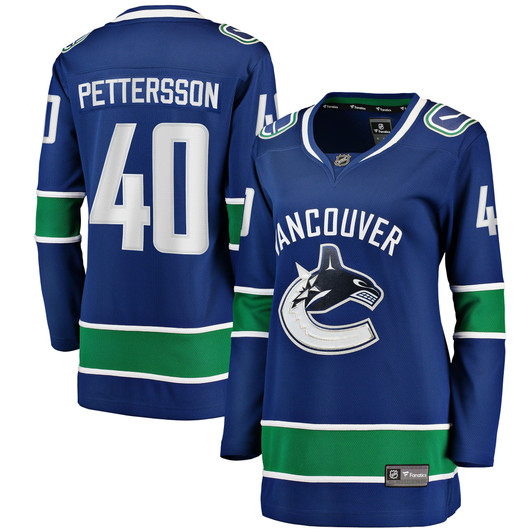 Women'S Fanatics Branded Elias Pettersson Blue Vancouver Canucks Home Breakaway Player Jersey