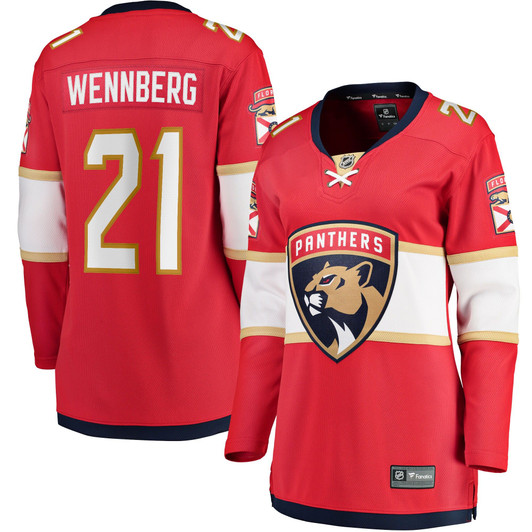 Women'S Fanatics Branded Alexander Wennberg Red Florida Panthers Home Breakaway Jersey