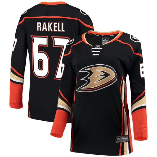 Women'S Fanatics Branded Rickard Rakell Black Anaheim Ducks Breakaway Jersey