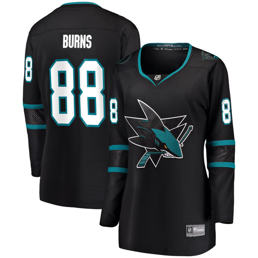 Women'S Fanatics Branded Brent Burns Black San Jose Sharks Alternate Breakaway Player Jersey