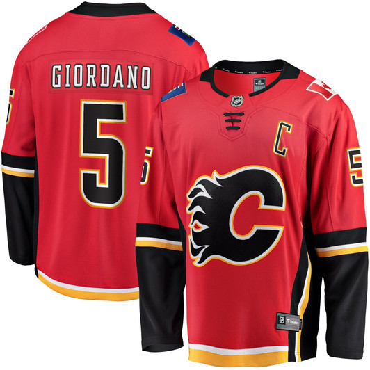 Men'S Fanatics Branded Mark Giordano Red Calgary Flames Breakaway Player Jersey