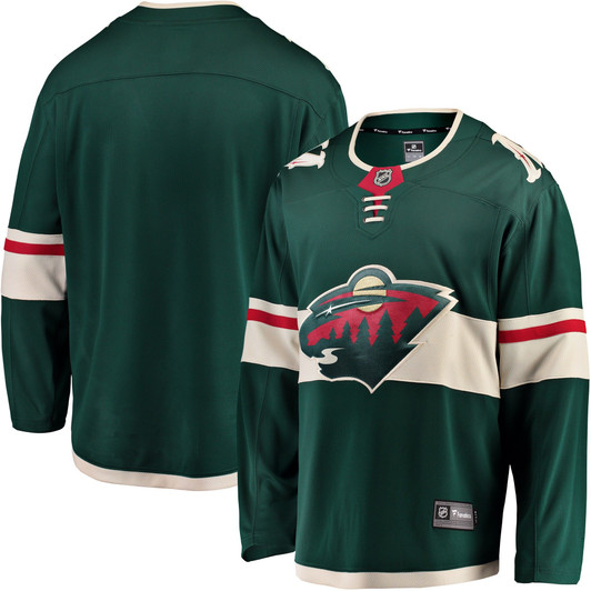Men'S Fanatics Branded Green Minnesota Wild Breakaway Home Jersey