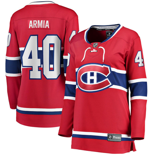 Joel Armia Montreal Canadiens Fanatics Branded Women's Home Breakaway Player Jersey - Red