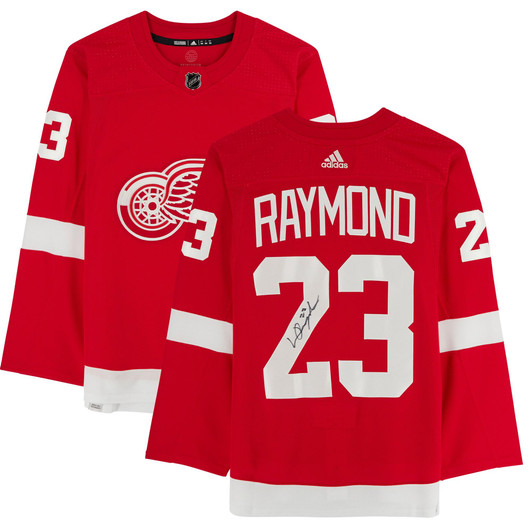 Lucas Raymond Detroit Red Wings Fanatics  Autographed adidas  Jersey - Red