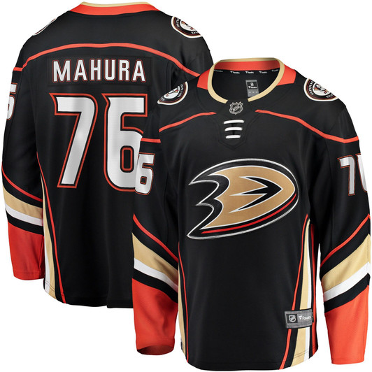 Josh Mahura Anaheim Ducks Fanatics Branded Home Breakaway Player Jersey - Black