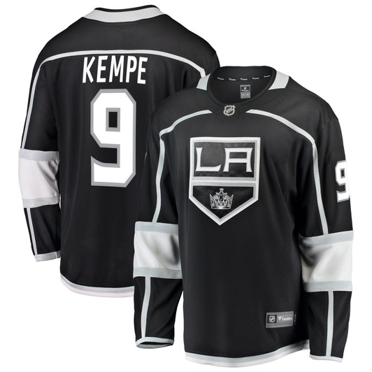 Fanatics Branded Adrian Kempe Los Angeles Kings  Black Breakaway Player Jersey