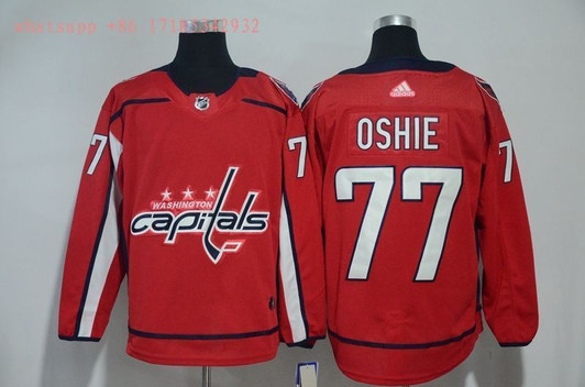 Washington Capitals T. J. Oshie #77 2020 Nhl Red Jersey Jersey
