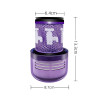 2 Filters For Dyson V12 Detect Slim Vacuum Cleaners, HEPA