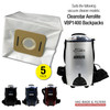 5 x  Vacuum Bags for Cleanstar Aerolite VBP1400 Backpacks