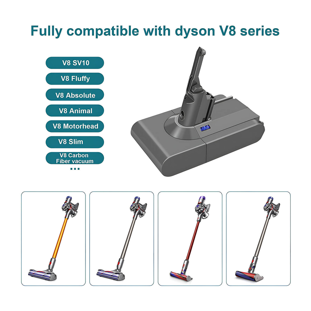 for DYSON V8, SV10 Battery Cordless Vacuum Cleaner, Animal