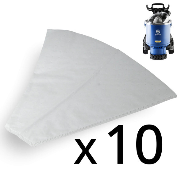 10 SMS Dust Bags For Pacvac Superpro Backpack Vacuum Cleaners