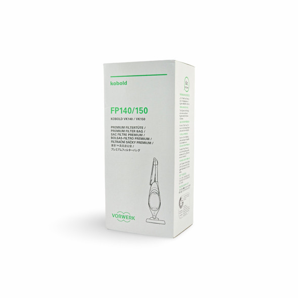 Vorwerk Kobold VK140, VK150 Premium Filter Vacuum Bags, Genuine FP140/150 6pks