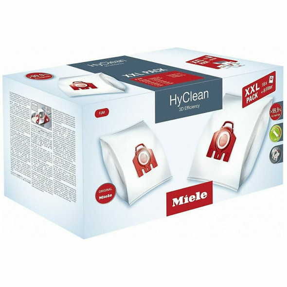 Miele FJM 3D Hyclean XXL value pack 16 genuine vacuum bags