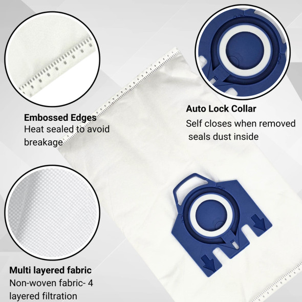 20x Miele Vacuum Cleaner Bags 3D GN Type + Filters