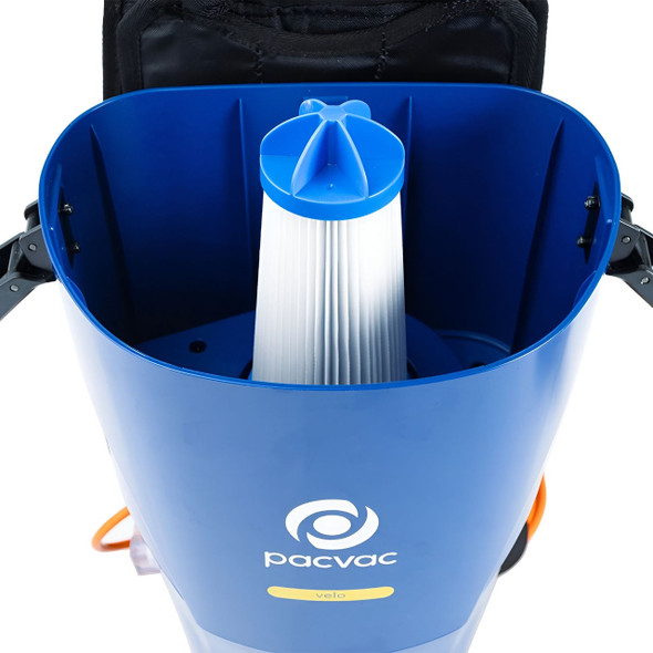 2x Pacvac Velo Lightweight Backpacks Vacuum Cleaner with Ecoharness