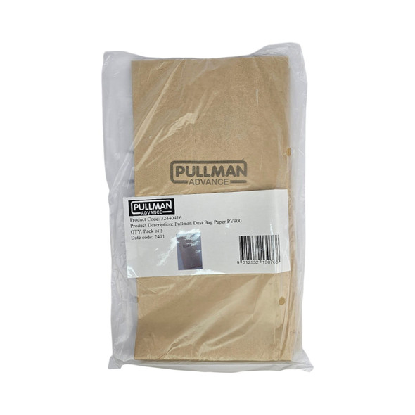 5 Pullman Dust Bag Paper For PV900 Advance Backpack Vacuum Cleaner, Genuine