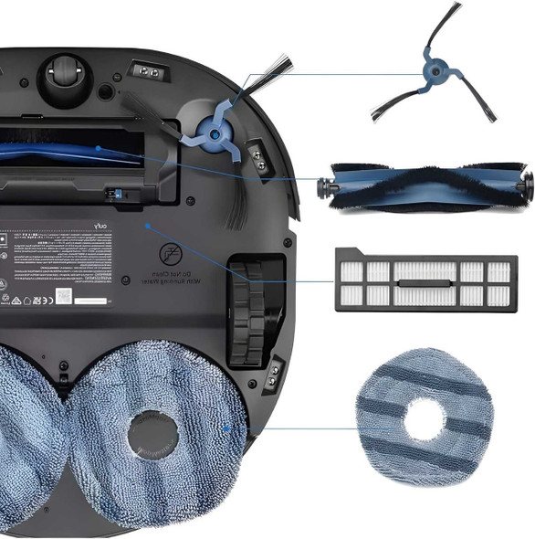 Mega Bundle Value Kit For eufy X10 Pro Omni T2351 Robot Vacuums, Replenishment Set