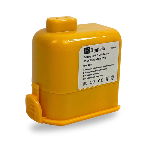 Battery For LG CordZero A9 Cordless Vacuum Cleaners, Hygieia Li-ion 25.2V 2500mAh